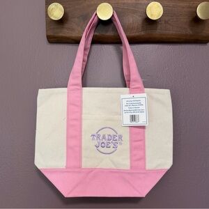 Trader Joe’s Mini Tote Pink Pastel